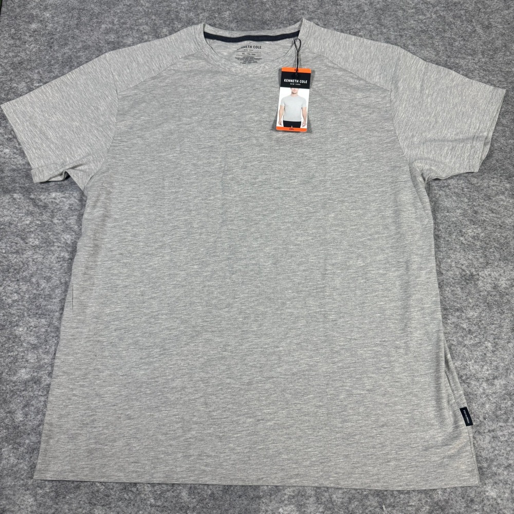 Kenneth Cole New York Mens XXL Gray Organic Cotton Blend Stretch T-Shirt NWT